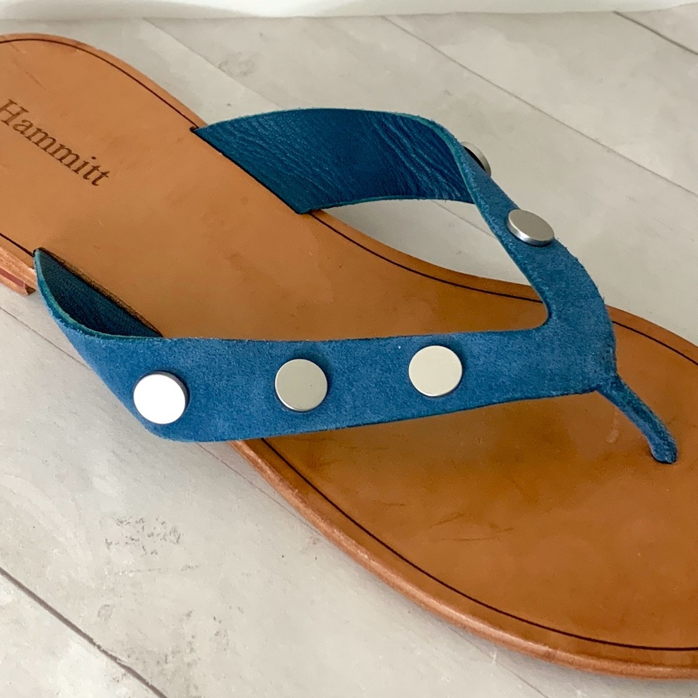 HAMMITT Winston Abyss Flip Flop Suede Sandals Sz 9 - Picture 4 of 8